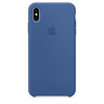 Силиконовый чехол Apple Silicone Case для iPhone XS Max, цвет (Delft Blue) голландский синий