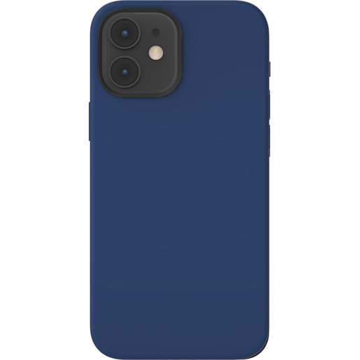 Чехол-накладка SwitchEasy MagSkin для iPhone 12 mini (5.4"). Совместим с Apple MagSafe. Материал: силикон. Цвет: синий.