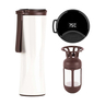 Термокружка KissKissFish MOKA Smart Coffee Tumbler (белый, индикатор температуры, заварник)