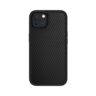 Чехол-накладка SwitchEasy Aero+ на заднюю сторону iPhone 13 (6.1"). Материал изделия: 70% поликарбонат, 30% ТПУ. Размер изделия: 153*78*12 мм. Цвет: черный.