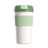 Термостакан-непроливайка KissKissFish Rainbow Vacuum Coffee Tumbler (зелёный, белый)