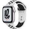 Часы Apple Watch Nike SE GPS, 40mm Silver Aluminium Case with Pure Platinum/Black Nike Sport Band,Корпус из серебристого алюминия, спортивный ремешок Nike цвета чистая платина/ черный 40 мм