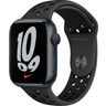 Часы Apple Watch Nike Series 7 GPS, 45mm Midnight Aluminium Case with Anthracite/Black Nike Sport Band,Корпус из алюминия цвета «темная ночь», спортивный ремешок Nike цвета антрацитовый/черный 45 мм 