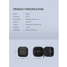 Чехол для гарнитуры UGREEN LP128 (40816) Earphone & Cable & Charger Multi-functional Case. Цвет: черный