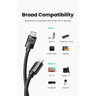 Кабель UGREEN HD119 (40103) 4K HDMI Cable Male to Male Braided. Длина 5 м. Цвет: черный