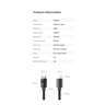 Кабель UGREEN HD119 (40103) 4K HDMI Cable Male to Male Braided. Длина 5 м. Цвет: черный