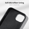 Защитный силиконовый чехол UGREEN LP625 (90919) Silky Silicone Protective Case для iPhone 14. Цвет: черный