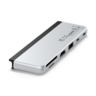 Хаб двойной Satechi Dual USB-C Hub For Surface Pro 9. Цвет: серебристый