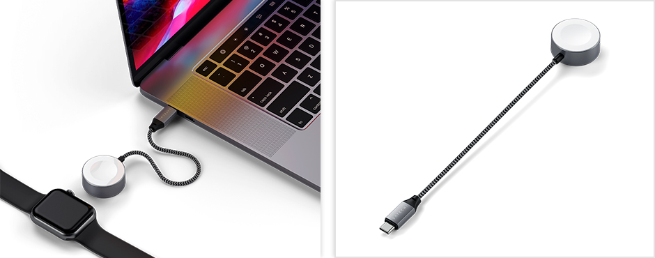 Магнитное зарядное устройство для Apple Watch Satechi USB-C Magnetic Charging Cable