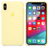 Силиконовый чехол Apple Silicone Case для iPhone XS Max, цвет (Mellow Yellow) лимонный крем