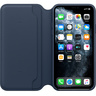 Apple iPhone 11 Pro Max Leather Folio - Deep Sea Blue, Кожаный чехол для Iphone 11 Pro Max цвета синяя волна