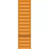 Apple Watch 44mm California Poppy Leather Link Small, Кожаный ремешок цвета золотой апельсин 44 мм S 
