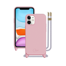 Чехол SwitchEasy Play для iPhone 12 Mini (5.4"). Материал: 100% жидкая силиконовая резина. В чехол встроены люверсы и шнурок. Цвет: розовый.