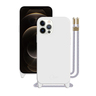 Чехол SwitchEasy Play для iPhone 12 & 12 Pro (6.1"). Материал: 100% жидкая силиконовая резина. В чехол встроены люверсы и шнурок. Цвет: белый.