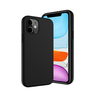 Чехол SwitchEasy Skin для iPhone 12 Mini (5.4"). Материал: жидкая силиконовая резина 100%. Цвет: черный. 