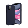 Чехол SwitchEasy Skin для iPhone 12 Mini (5.4"). Материал: жидкая силиконовая резина 100%. Цвет: синий. 