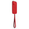 Кожаный чехол MagSafe для iPhone 12/12 Pro красного цвета 