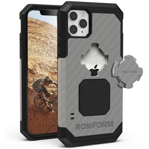 Противоударный чехол-накладка Rokform Rugged Case для iPhone 11 Pro Max со встроенным магнитом.. Материал: поликарбонат. Цвет: серый.