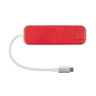 USB Type-C Хаб Rombica Type-C Chronos. Цвет: красный.