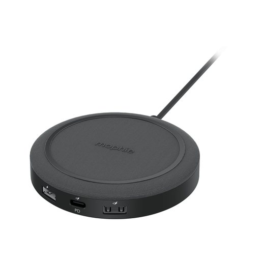 Беспроводное зарядное устройство Mophie Universal Wireless Charging Hub. Цвет: черный. В комплекте адаптер питания от сети.