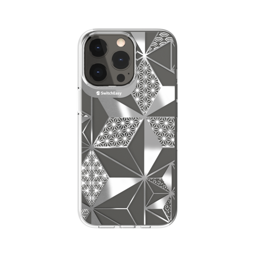Чехол-накладка SwitchEasy Artist на заднюю сторону iPhone 13 Pro (6.1"). Материал изделия: 100% ТПУ. Размер изделия: 151*75*12 мм. Дизайн: Asanoha.