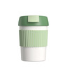 Термостакан-непроливайка KissKissFish Rainbow Vacuum Coffee Tumbler Mini  (зеленый, белый)