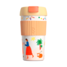 Термостакан-непроливайка KissKissFish Rainbow Vacuum Coffee Tumbler (Праздничный)