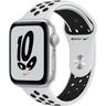 Часы Apple Watch Nike SE GPS, 44mm Silver Aluminium Case with Pure Platinum/Black Nike Sport Band,Корпус из серебристого алюминия, спортивный ремешок Nike цвета чистая платина/ черный 44 мм