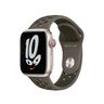 Apple Watch 41mm Midnight Olive Gray/Cargo Khaki Nike Sport Band,Спортивный ремешок Nike цвета «серая олива/рабочий хаки» 41 мм 