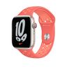 Apple Watch 45mm Magic Ember/Crimson Bliss Nike Sport Band,Спортивный ремешок Nike цвета  «волшебная искра/нежная заря» 45 мм 