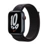Apple Watch 45mm Black Nike Sport Loop,Спортивный ремешок Nike черного цвета 45 мм 