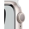 Часы Apple Watch Nike Series 7 GPS, 41mm Starlight Aluminium Case with Pure Platinum/Black Nike Sport Band,Корпус из алюминия цвета «сияющая звезда», спортивный ремешок Nike цвета чистая платина/ черный 41 мм