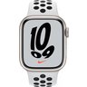 Часы Apple Watch Nike Series 7 GPS, 41mm Starlight Aluminium Case with Pure Platinum/Black Nike Sport Band,Корпус из алюминия цвета «сияющая звезда», спортивный ремешок Nike цвета чистая платина/ черный 41 мм