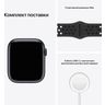 Часы Apple Watch Nike Series 7 GPS, 45mm Midnight Aluminium Case with Anthracite/Black Nike Sport Band,Корпус из алюминия цвета «темная ночь», спортивный ремешок Nike цвета антрацитовый/черный 45 мм 