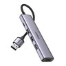 Хаб UGREEN CM473 (20805) USB 3.0 to 4*USB 3.0 Hub. Цвет: серый космос