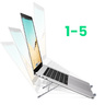 Подставка складная UGREEN LP451 (40289) Foldable Laptop Stand для ноутбука. Цвет: серебристый