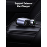 Автомобильное зарядное устройство UGREEN CD252 (30886) A+C Car Charger With Dual Expansion Ports с разъемами USB-A, USB-C, разъемами для прикуривателя. Цвет: серо-черный