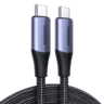 Кабель UGREEN US355 (80150) USB-C 3.1 M/M Gen2 5A Cable в оплетке. Длина 1 м. Цвет: черный