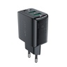Зарядное устройство двухпортовое ACEFAST A33 QC18W USB-A+USB-A dual port charger (EU). Цвет: черный