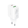 Зарядное устройство двухпортовое ACEFAST A25 PD20W USB-C+USB-A dual port charger (EU). Цвет: белый