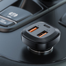 Автомобильное зарядное устройство ACEFAST B9 66W 2USB-A+USB-C three port metal car charger. Цвет: черный