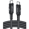 Кабель ACEFAST C4-03 USB-C to USB-C 100W aluminum alloy charging data cable. Цвет: черный