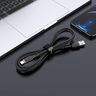 Кабель ACEFAST C2-02 USB-A to Lightning zinc alloy silicone charging data cable для подзарядки и передачи данных. Цвет: черный