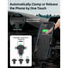 Держатель автомобильный ACEFAST D1 wireless charging automatic clamping car holder с функцией беспроводной подзарядки на присоске. Цвет: черный