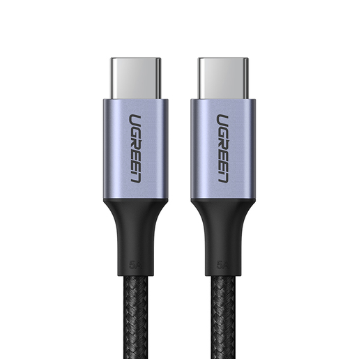 Кабель UGREEN US316 (90120) USB-C 2.0  to USB-C 2.0 5A Data Cable. Длина 3м. Цвет: черный