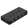 Разветвитель портов UGREEN CM154 (50280) 4-Port USB KVM Switch Box. Цвет: черный