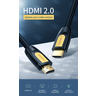 Кабель UGREEN HD101 (10170) HDMI Male To Male Round Cable. Длина: 10м. Цвет: желто-черный