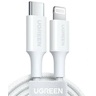 Кабель UGREEN US532 (90447) Lightning To USB-C PD Charging Cable. Длина: 1м. Цвет: белый