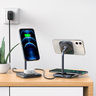 Беспроводное зарядное устройство ACEFAST E1 desktop 2-in-1 wireless charging stand. Цвет: темно-серый