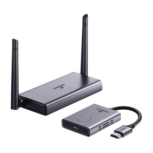 Беспроводной удлинитель HDMI сигнала UGREEN CM506 (50633) Wireless HDMI Extender (Transmitter + Receiver). Цвет: серый космос